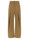 Brunello Cucinelli Trousers With Front Pleats And Wide Leg