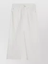 Brunello Cucinelli Wide Leg Cotton Trousers In White