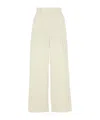 Brunello Cucinelli Wide-leg Cropped Trousers In White