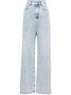 BRUNELLO CUCINELLI BRUNELLO CUCINELLI WIDE LEG DENIM JEANS LIGHT BLUE