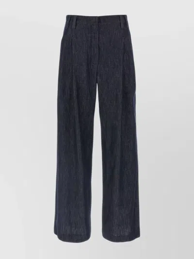 BRUNELLO CUCINELLI WIDE LEG DENIM TROUSERS