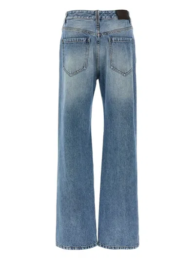 Brunello Cucinelli High-rise Wide-leg Jeans In 蓝色