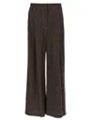Brunello Cucinelli Wide Leg Jeans Brown In Brown
