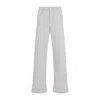 Brunello Cucinelli Garment Dyed Grey Cotton Jeans In Gray