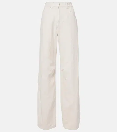 Brunello Cucinelli Wide-leg Jeans In White