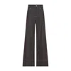 Brunello Cucinelli Women's Wide Leg Jeans In Brown
