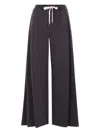 Brunello Cucinelli Wide-leg Joggers In Grey