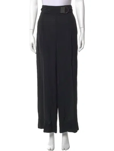 Pre-owned Brunello Cucinelli Wide Leg Pants In Black