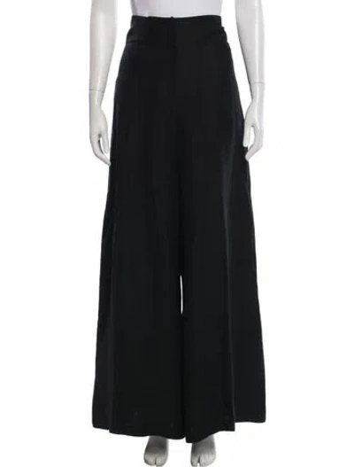 Pre-owned Brunello Cucinelli Wide Leg Pants In Black