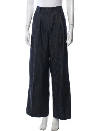 Pre-owned Brunello Cucinelli Wide Leg Pants In Blue