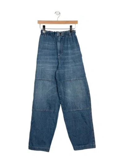 Pre-owned Brunello Cucinelli Wide Leg Pants In Blue