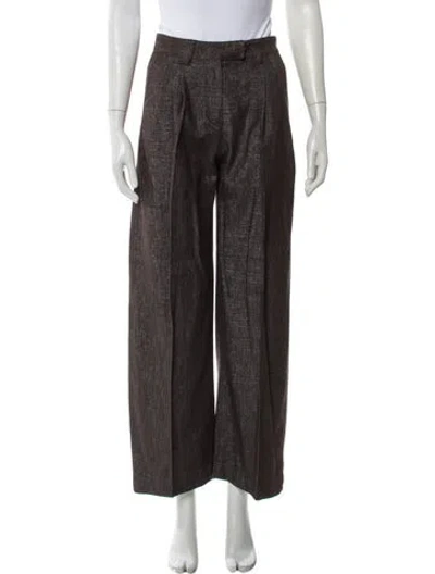 Pre-owned Brunello Cucinelli Wide Leg Pants In Brown