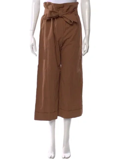 Pre-owned Brunello Cucinelli Wide Leg Pants In Brown