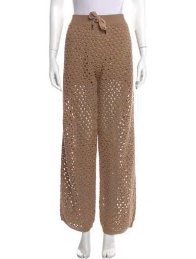 Pre-owned Brunello Cucinelli Wide Leg Pants In Brown