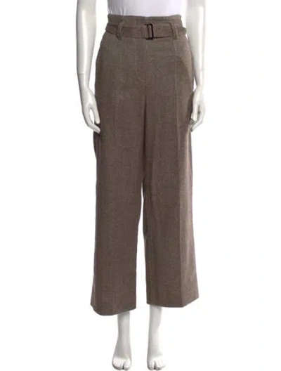 Pre-owned Brunello Cucinelli Wide Leg Pants In Brown