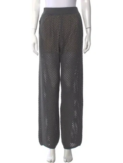 Pre-owned Brunello Cucinelli Wide Leg Pants In Gray