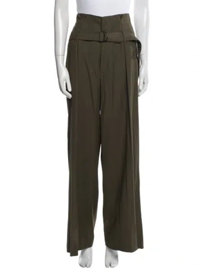 Pre-owned Brunello Cucinelli Wide Leg Pants In Green