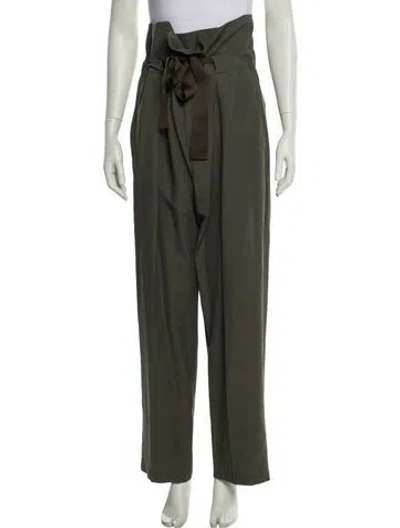 Pre-owned Brunello Cucinelli Wide Leg Pants In Green