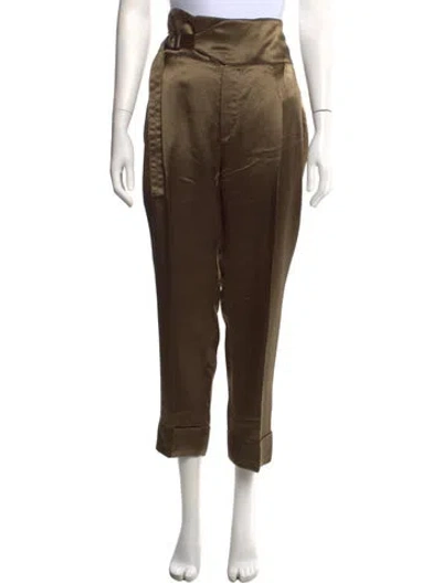 Pre-owned Brunello Cucinelli Wide Leg Pants In Green