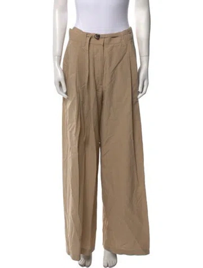 Pre-owned Brunello Cucinelli Wide Leg Pants In Neutral