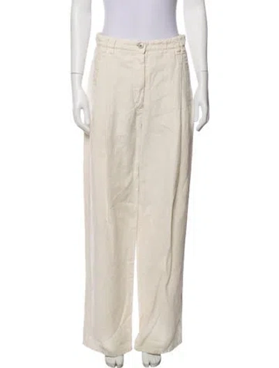 Pre-owned Brunello Cucinelli Wide Leg Pants In Neutral