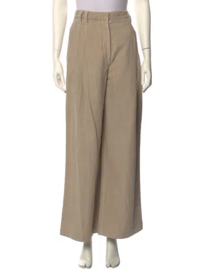Pre-owned Brunello Cucinelli Wide Leg Pants In Neutral