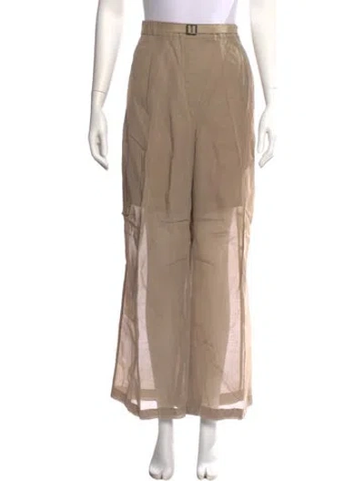 Pre-owned Brunello Cucinelli Wide Leg Pants In Neutral