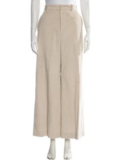 Pre-owned Brunello Cucinelli Wide Leg Pants In Neutral