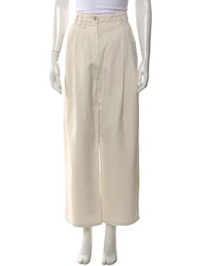 Pre-owned Brunello Cucinelli Wide Leg Pants In Neutral