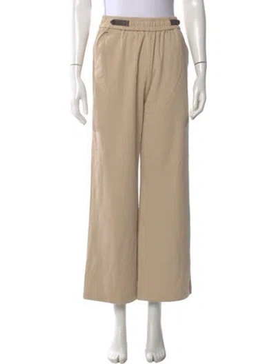 Pre-owned Brunello Cucinelli Wide Leg Pants In Neutral