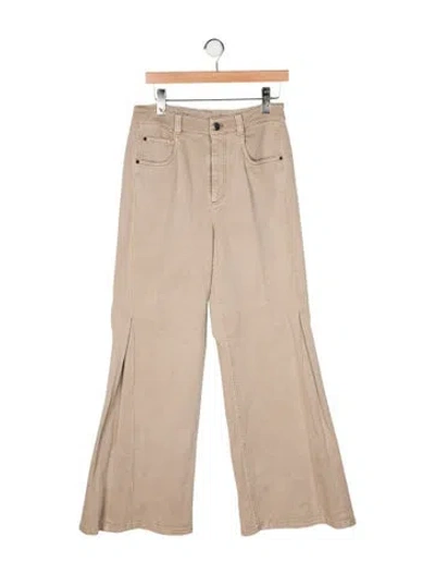 Pre-owned Brunello Cucinelli Wide Leg Pants In Neutral