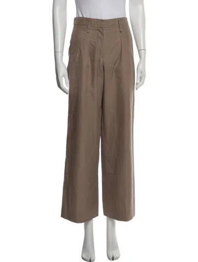Pre-owned Brunello Cucinelli Wide Leg Pants In Neutral