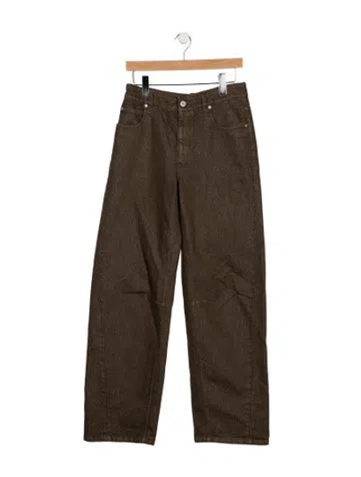 Pre-owned Brunello Cucinelli Wide Leg Pants In Neutrals