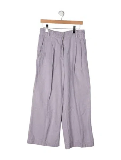 Pre-owned Brunello Cucinelli Wide Leg Pants In Purple