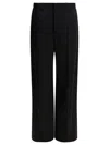Brunello Cucinelli Wide-leg Trousers Back Pockets In Black