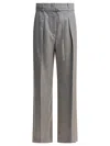 Brunello Cucinelli Wide-leg Pants Trousers Grey In Gold