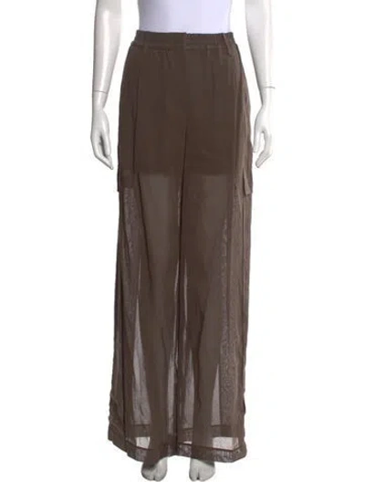Pre-owned Brunello Cucinelli Wide Leg Pants W/ Tags In Brown