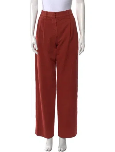 Pre-owned Brunello Cucinelli Wide Leg Pants W/ Tags In Red