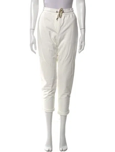 Pre-owned Brunello Cucinelli Wide Leg Pants In White