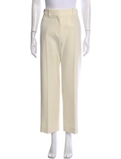 Pre-owned Brunello Cucinelli Wide Leg Pants In White