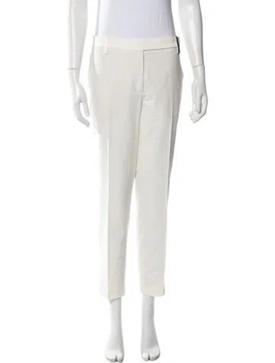 Pre-owned Brunello Cucinelli Wide Leg Pants In White
