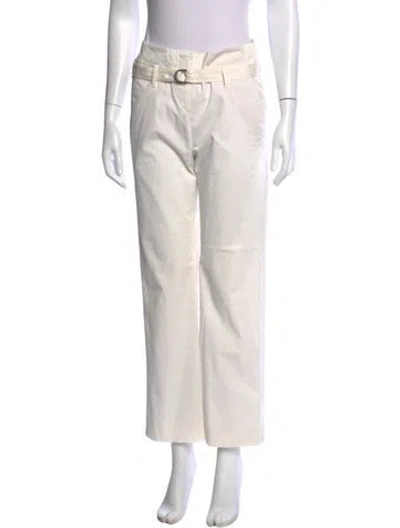 Pre-owned Brunello Cucinelli Wide Leg Pants In White