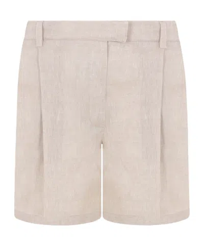 BRUNELLO CUCINELLI BRUNELLO CUCINELLI DARTED ELASTICATED WAISTBAND SHORTS
