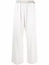 Brunello Cucinelli Wide-leg Track Pants In Beige