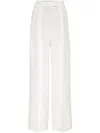 Brunello Cucinelli Wide-leg Tailored Trousers In White