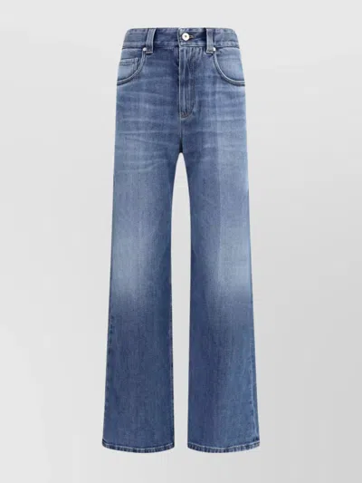 BRUNELLO CUCINELLI WIDE-LEG TROUSERS FIVE-POCKET STYLE