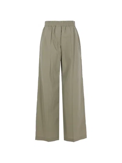 Brunello Cucinelli Wide-leg Trousers In Neutral