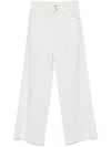 Brunello Cucinelli Wide-leg Trousers In White
