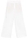 Brunello Cucinelli Wide-leg Trousers In White