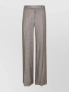 BRUNELLO CUCINELLI WIDE LEG TROUSERS WITH BELT LOOPS AND BACK WELT POCKETS